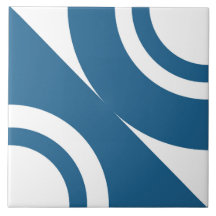 ルザ幾何モダンセラミックタイル – 青