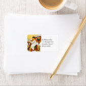 ルシアがジュルヤギに乗り込む ラベル (インサイチュ)