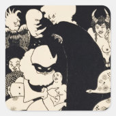 ルシアンの不思議な生き物たち、'Lucからのイラストレーション スクエアシール (正面)