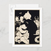 ルシアンの不思議な生き物たち、'Lucからのイラストレーション ポストカード (正面/裏面)