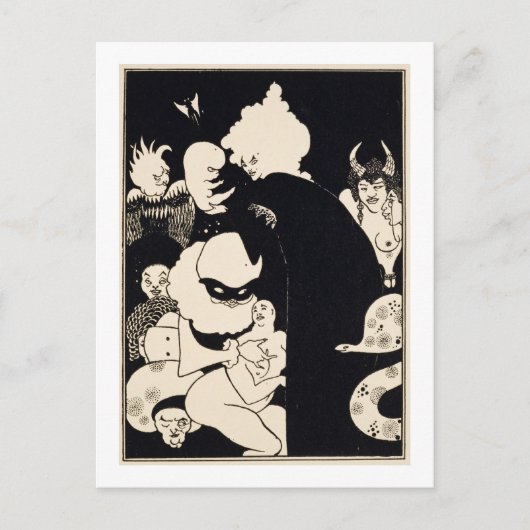 ルシアンの不思議な生き物たち、'Lucからのイラストレーション ポストカード (正面)