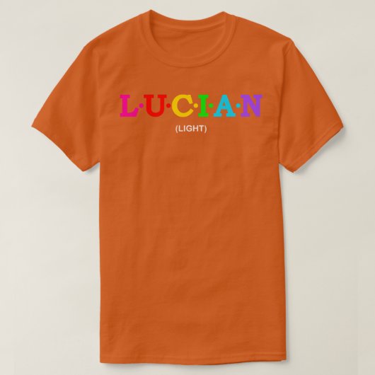 ルシアン灯1 Tシャツ (デザイン正面)