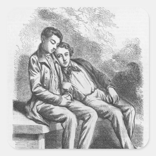 ルシアン・デ・ルベムプレとデヴィッド・セハード スクエアシール (正面)