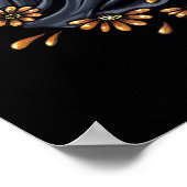 「ルシア」ゴシック様式のフラワームーンフェアリーアートポスター ポスター (角)