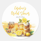 ルシウス・レモンケーキ ジンジャー・ティー ブライダルシャワー ラウンドシール (正面)