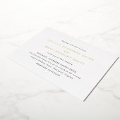 ルシエレガントラモダン結婚ス 箔招待状 (回転した状態)
