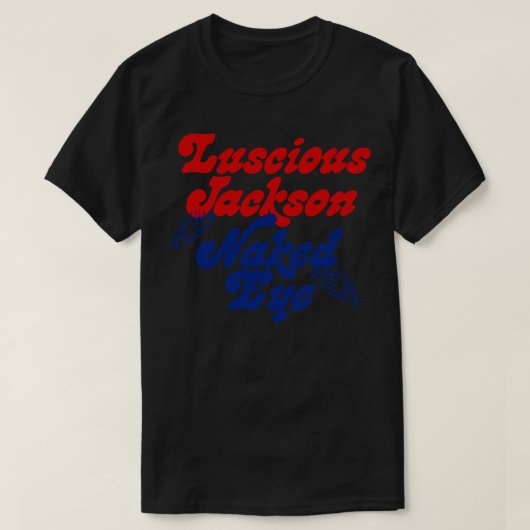 ルシジェルジャクソン90sスタイルファンデザイン tシャツ (デザイン正面)