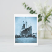 ルシタニアがニューヨークに到着ヴィンテージ ポストカード (スタンド正面)