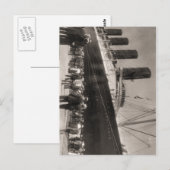 ルシタニアがニューヨーク市に到着1907 ポストカード (正面/裏面)
