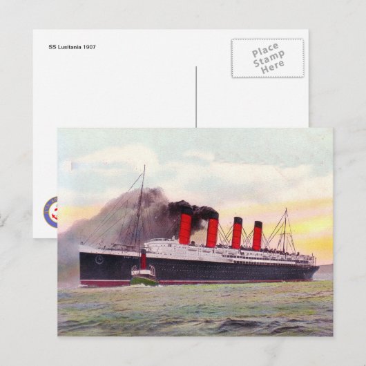 ルシタニア1907 ポストカード (正面/裏面)