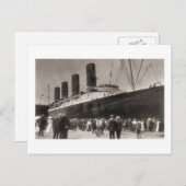 ルシタニア、1907年ニューヨーク着 ポストカード (正面/裏面)