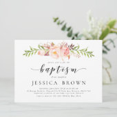 ルシックフローラ水彩牡丹洗礼 招待状 (スタンド正面)