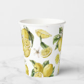 ルシツオスレモンのパターン紙コップ 紙コップ (裏面)