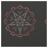 ルシファーのスター星形五角形異教の布 ファブリック (クローズアップ)