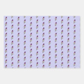 ルシファーハミングバードパターンラッピング紙シート ラッピングペーパーシート (正面3)