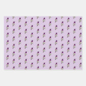 ルシファーハミングバードパターンラッピング紙シート ラッピングペーパーシート (正面)