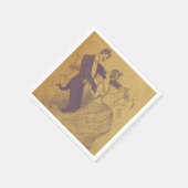 ルシファー踊りと女性 スタンダードカクテルナプキン (角)
