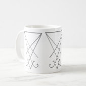 ルシファー錬金術Sigilゴシック美術 コーヒーマグカップ (正面左)