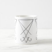 ルシファー錬金術Sigilゴシック美術 コーヒーマグカップ (中央)