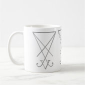 ルシファー錬金術Sigilゴシック美術 コーヒーマグカップ (左)