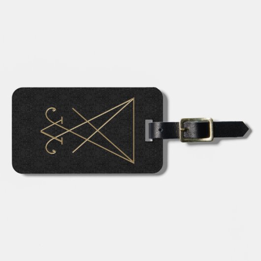 ルシファー錬金術Sigilゴシック美術 ラゲッジタグ (正面横)