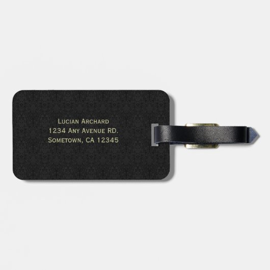 ルシファー錬金術Sigilゴシック美術 ラゲッジタグ (裏面横)