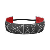 ルシファー非ヘッドバンスリップまたは滑ることドの印 アスレチックヘッドバンド (正面)