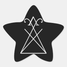 ルシファー·モーニングスター·シェイプ·ステッカーの印