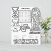 ルシフェリア宗教語検索カラーリング紙 (スタンド正面)