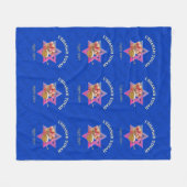 ルシャナトバ |ユダヤの新年 フリースブランケット (正面(横))