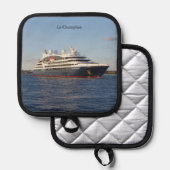 ルシャンプレーンポットホルダー 鍋敷き (正面/裏面)