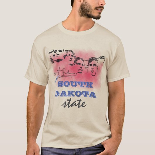 ルシュモア国民記念南ダコタ州 Tシャツ (正面)