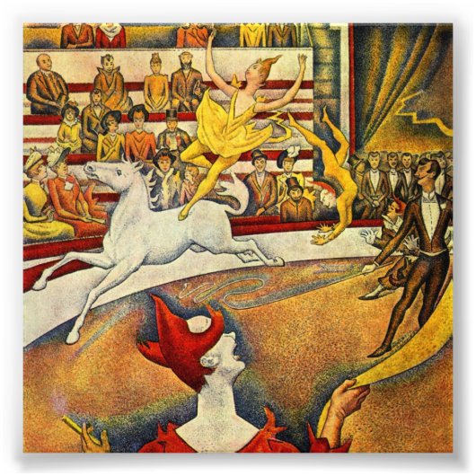 ルシルク( The Circus )by Georges Seurat フォトプリント (正面)
