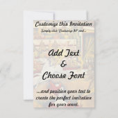 ルシルク( The Circus )by Georges Seurat 招待状 (裏面)