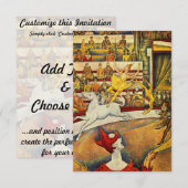 ルシルク( The Circus )by Georges Seurat 招待状 (正面/裏面)