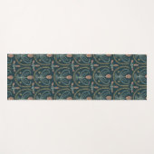 ルシルティモダンタイルプリントパターン濃い青 ヨガマット (正面(横))