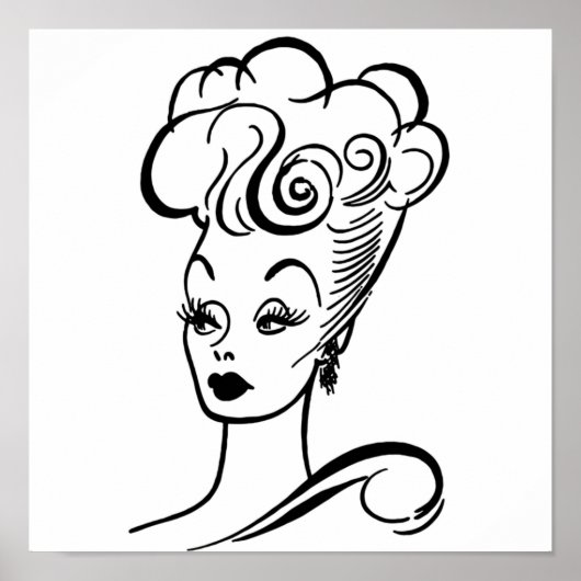 ルシル・ボール・カリチャチュア ポスター (正面)