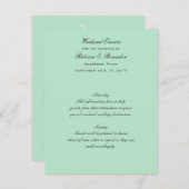 ルシーテグリーンウィークエンド結婚ズイベントカード 招待状 (正面/裏面)