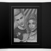 ルシ華美ファーシジルサタン結婚ズ 三つ折り招待状 (内部中)