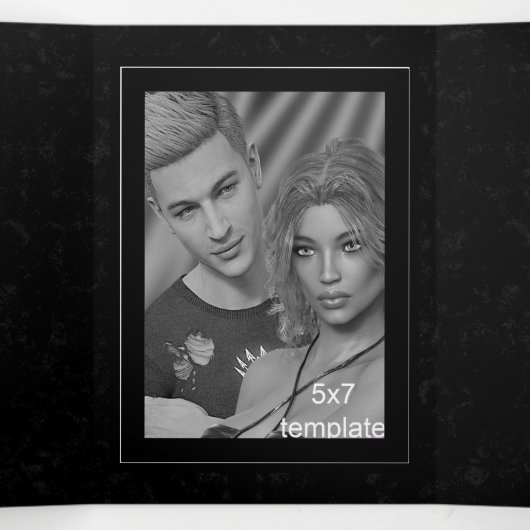 ルシ華美ファーシジルサタン結婚ズ 三つ折り招待状 (内部中)