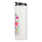 ルジャルダン03抽象芸術フローラグリーンピンク花 タンブラー (回転右)