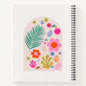 ルジャルダン04レトロ花モダンフローラ ノートブック (裏面)