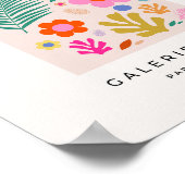 ルジャルダン04レトロ花モダンフローラ ポスター (角)