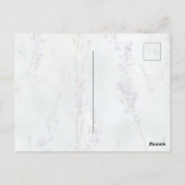 ルジャルダン(ザガーデンかわいらし)紫色の花 ポストカード (裏面)