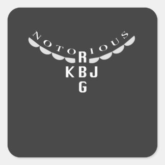 ルスギンズバーグとケタンジジャクソンスクエアステッカー スクエアシール