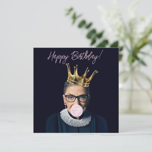 ルスギンズバーグクラウンピンクガムハッピーバースデー! カード (スタンド正面)