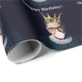 ルスギンズバーグクラウンピンクガムハッピーバースデー! ラッピングペーパー (ロールコーナー)