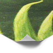 ルスソージャングルトロピカルライオンアートプリントの葉 ポスター (角)