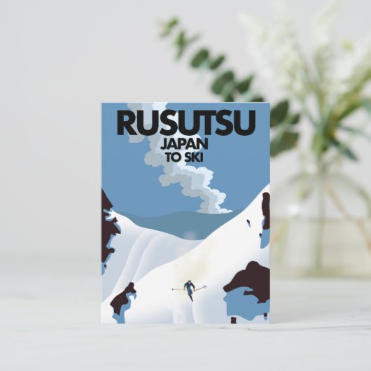 ルスツリゾート スキープリント ポストカード (スタンド正面)