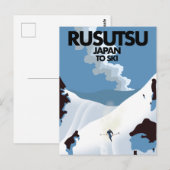 ルスツリゾート スキープリント ポストカード (正面/裏面)